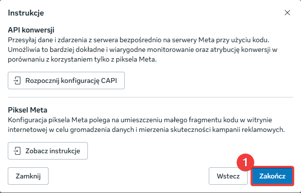 Krok 7 - Tworzenie piksela